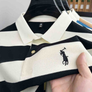 High-end Striped POLO