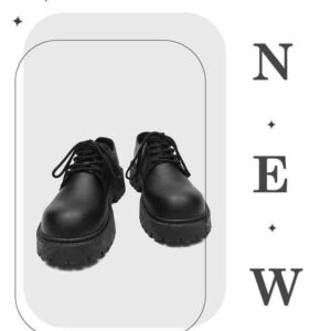 Black Polished Leather Loafers