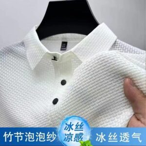 Ice Silk Polo Shirt Short-Sleeved Shirt